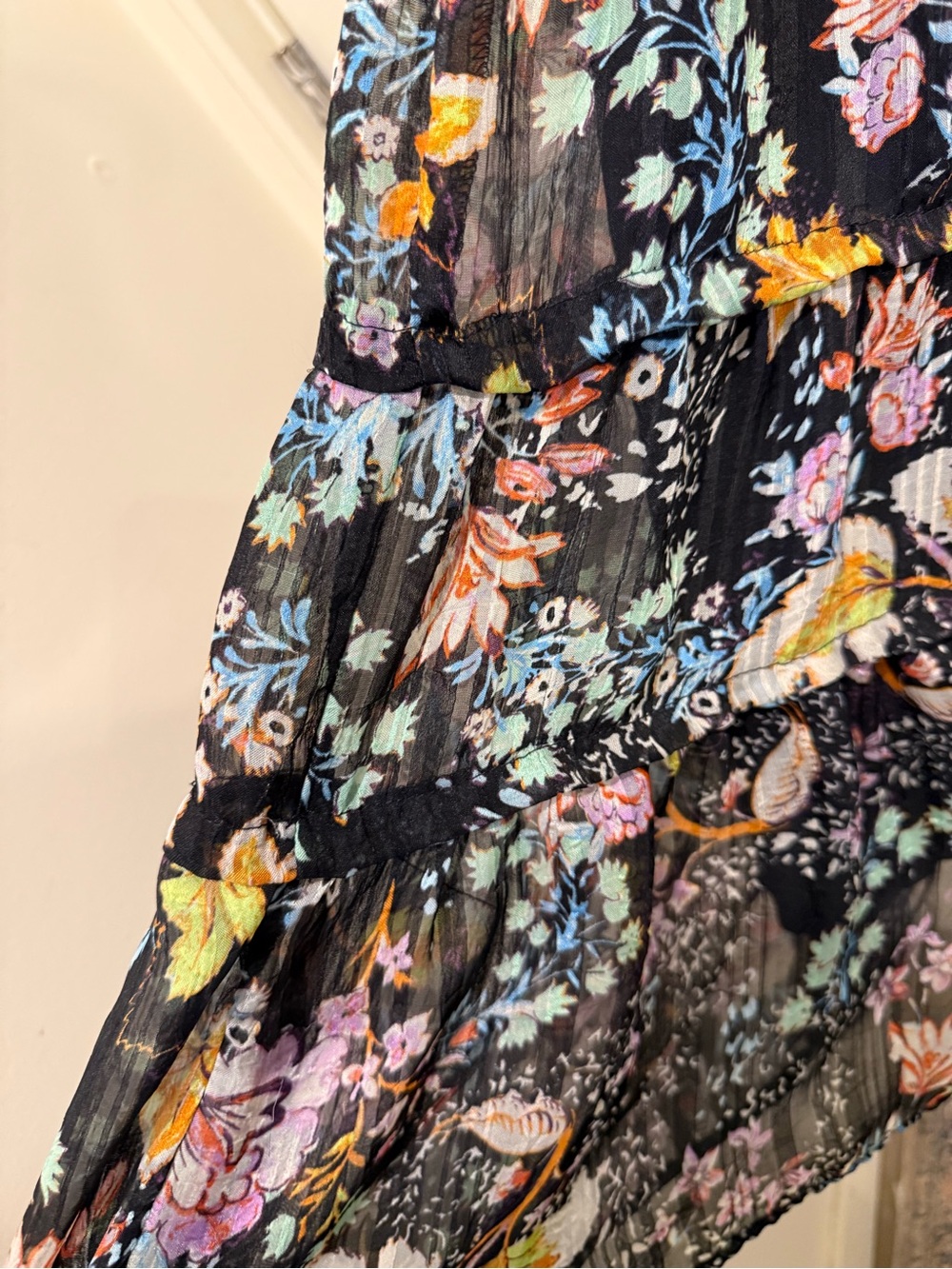 Free People “Closer to the Heart” Tiered Floral Mini Dress - Picture 6 of 8